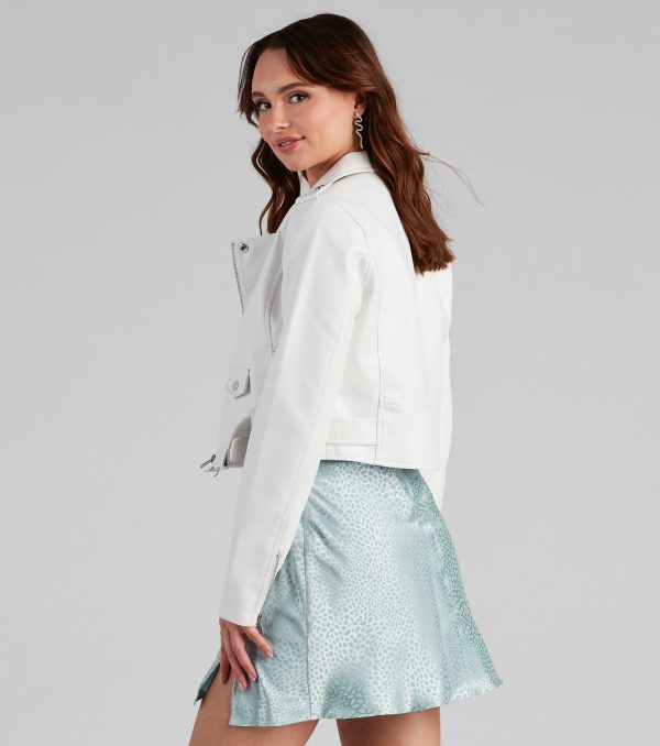 Make It Moto PU Crop Jacket - Image 2