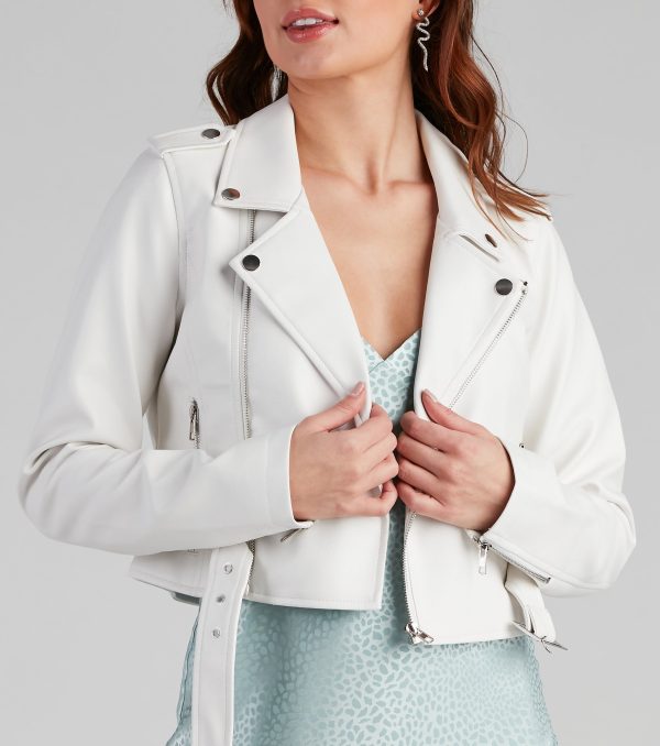 Make It Moto PU Crop Jacket - Image 4