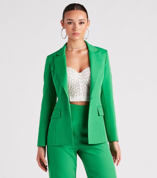 Bold Moves Woven Blazer - Image 5