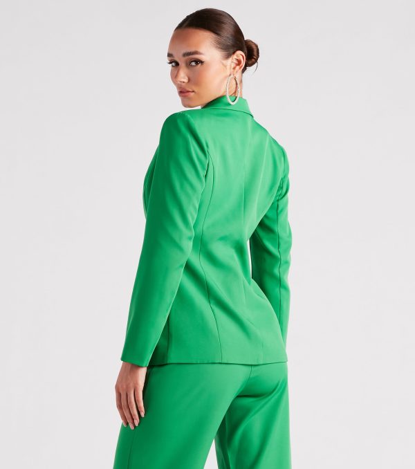 Bold Moves Woven Blazer - Image 6