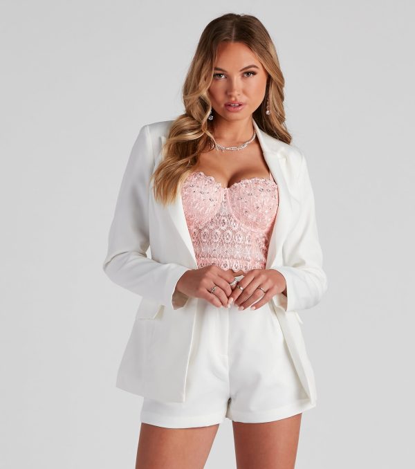 Chic And Elevated Woven Blazer - Image 6