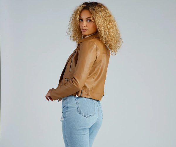 Major Edge Faux Leather Moto Jacket - Image 6