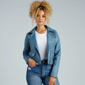 Major Edge Faux Leather Moto Jacket