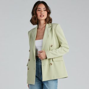 Working Girl Double Breast Blazer