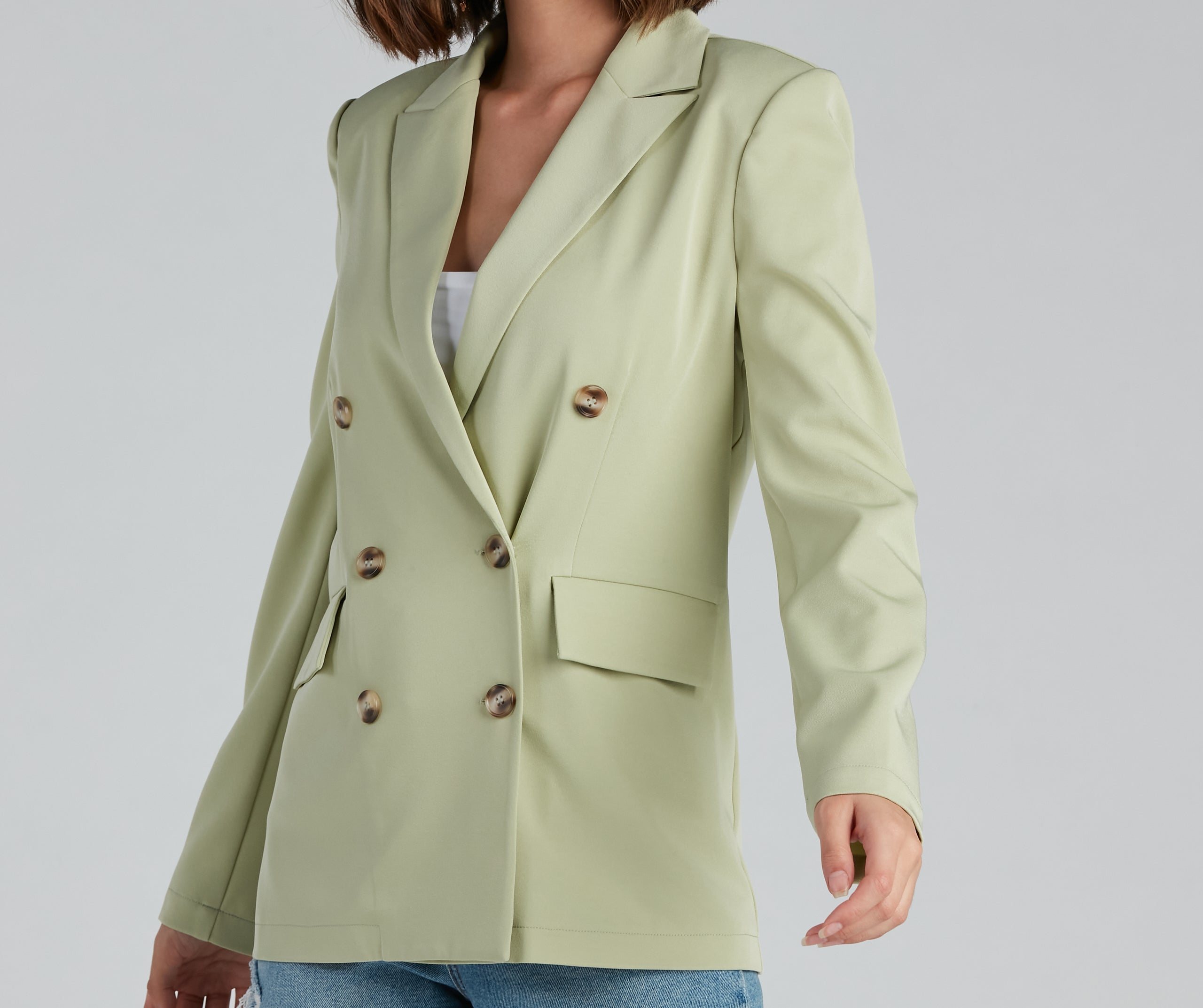 Working Girl Double Breast Blazer - Image 4