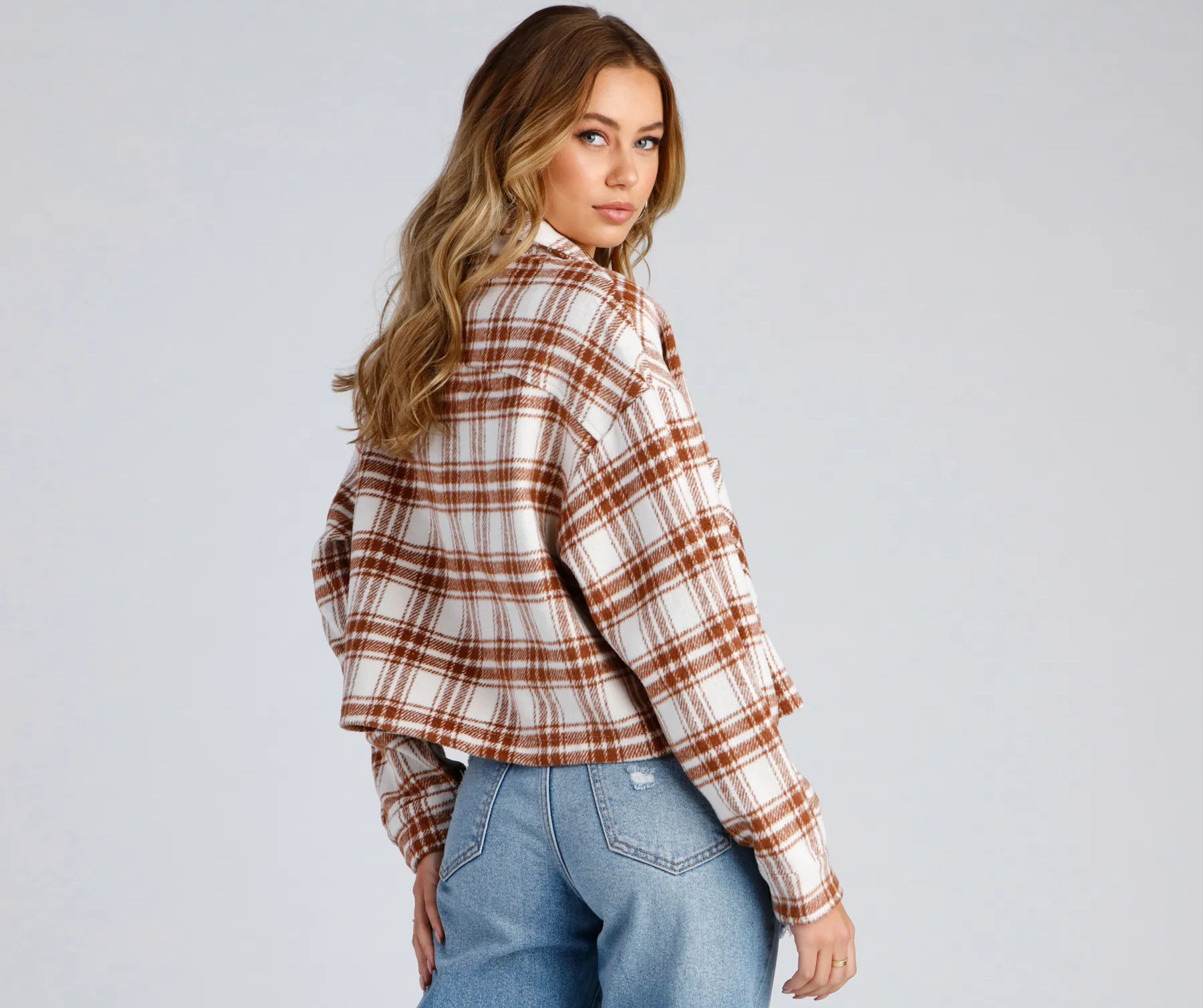Trendy Layers Flannel Shacket - Image 2