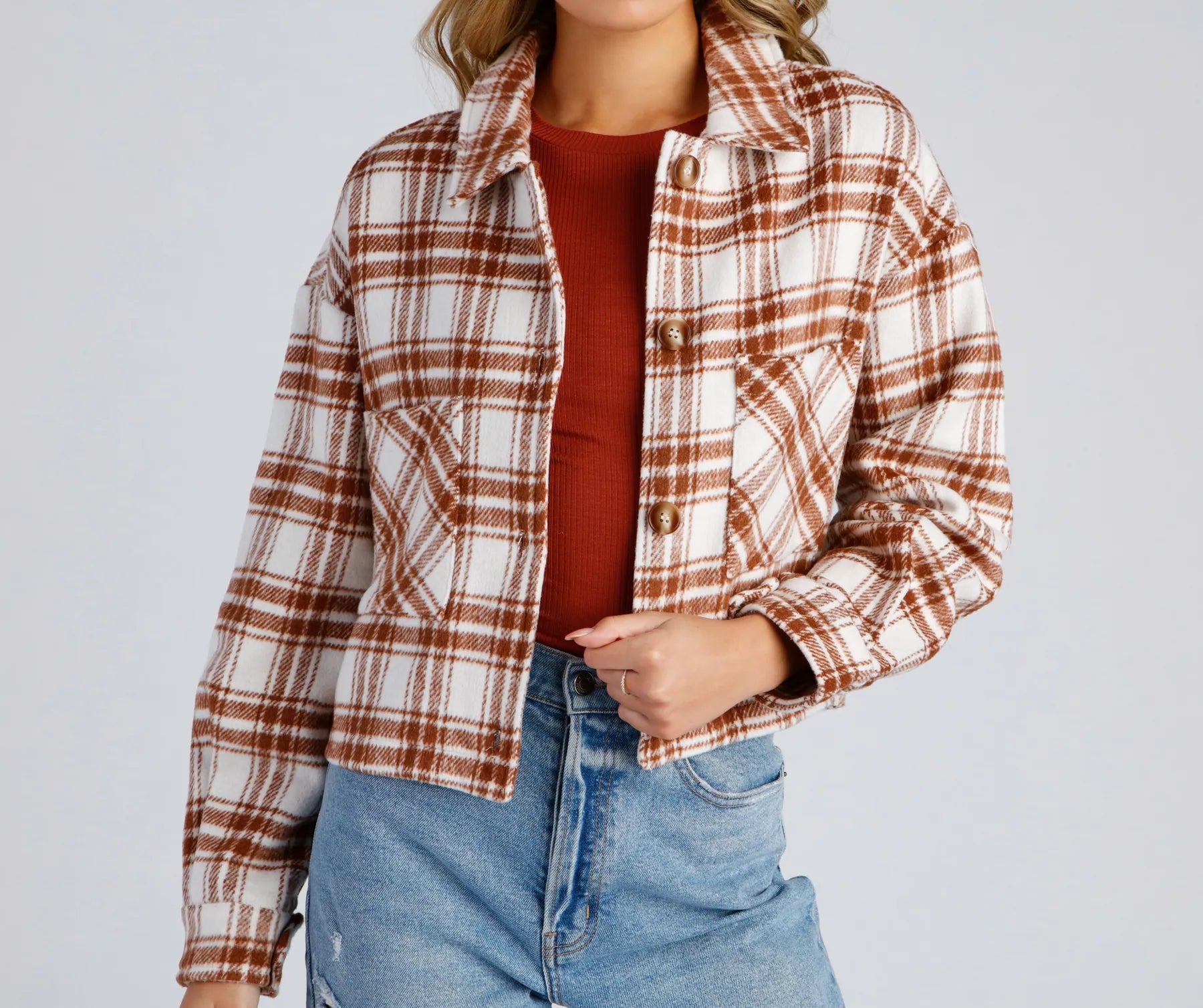 Trendy Layers Flannel Shacket - Image 4