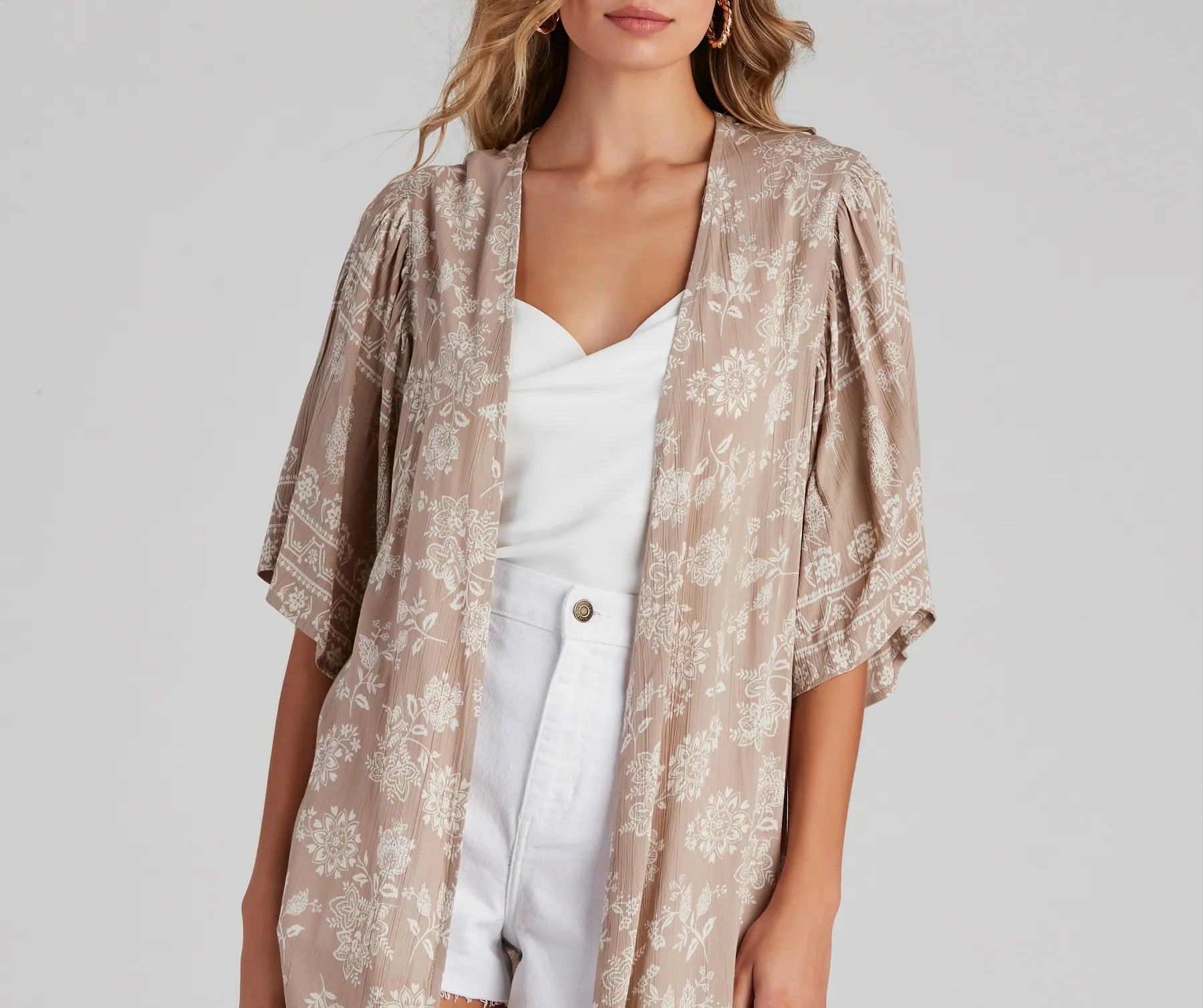 Vacay Mode Printed Kimono - Image 4