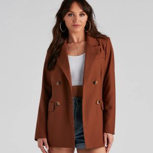 Slay The Day Double Breasted Blazer
