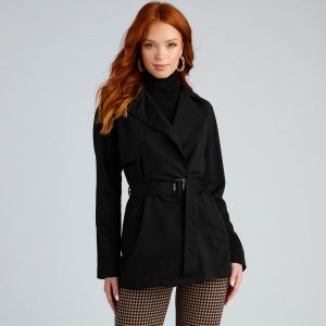 Timelessly Chic Belted Trench Coat