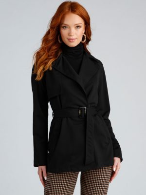 Timelessly Chic Belted Trench Coat