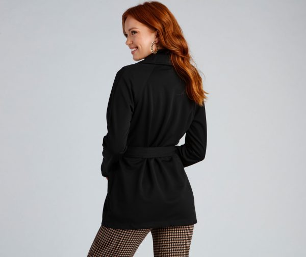 Timelessly Chic Belted Trench Coat - Image 4