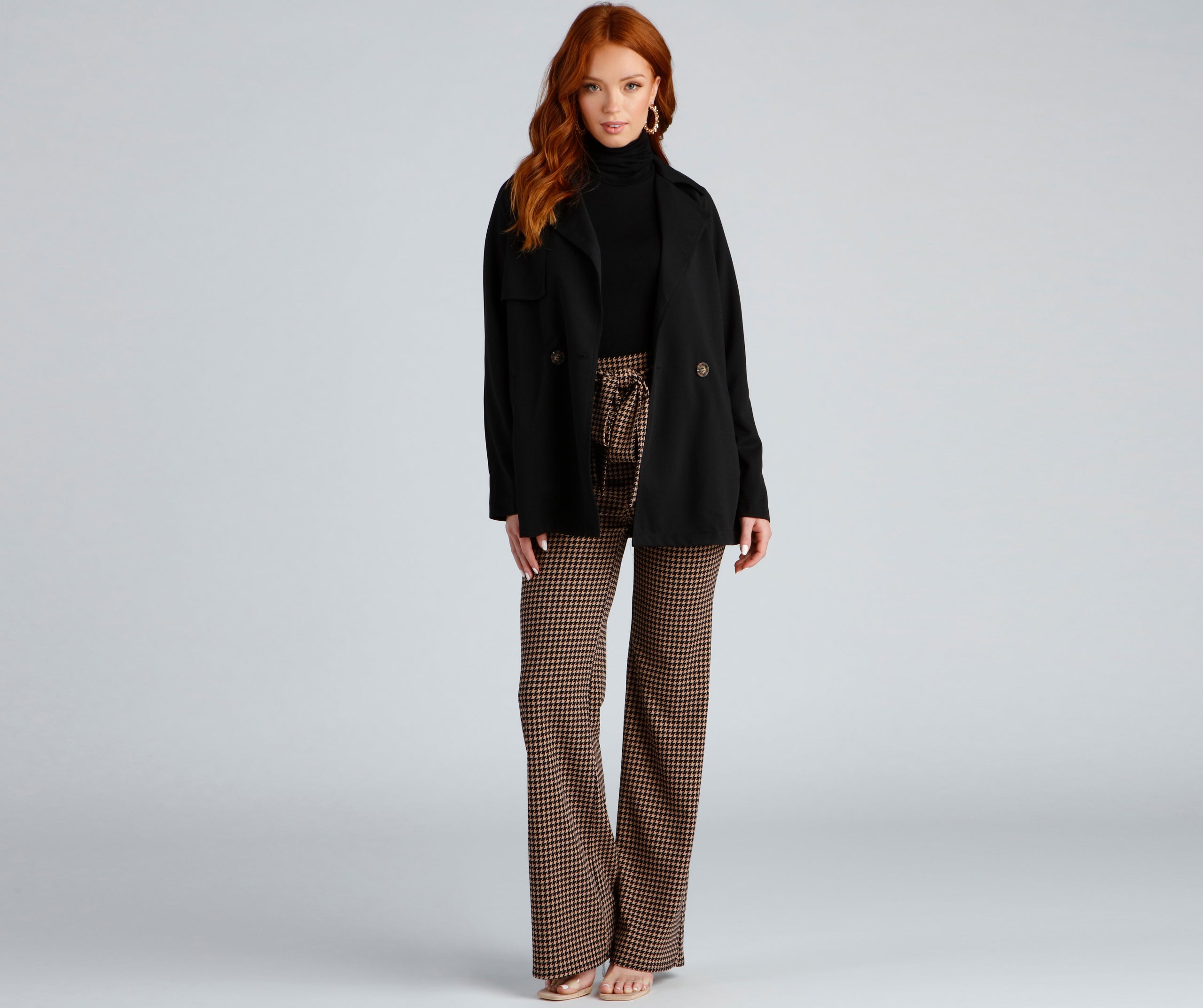 Timelessly Chic Belted Trench Coat - Image 5