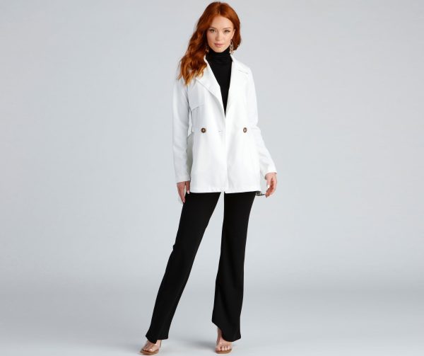 Timelessly Chic Belted Trench Coat - Image 10