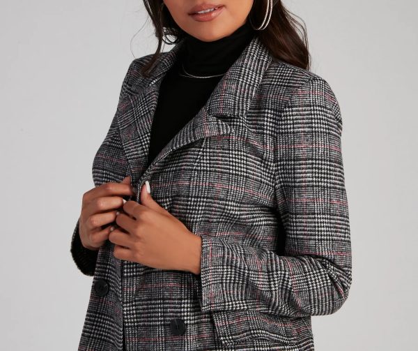 Taking Care Of Business Plaid Blazer - Image 3
