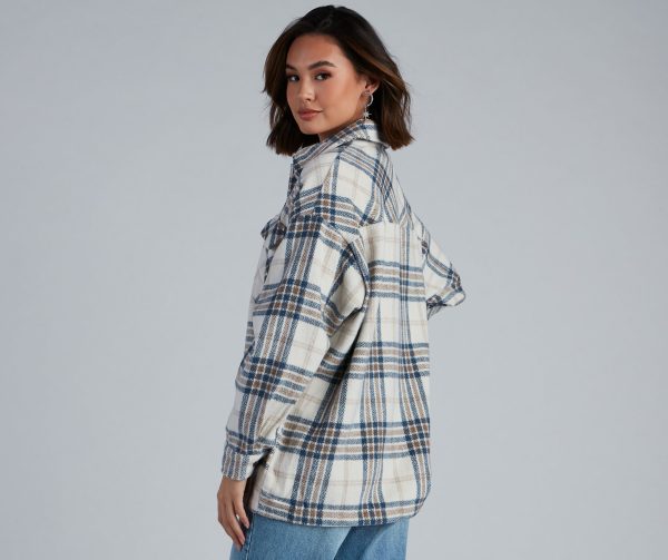 Chill Out Plaid Shacket - Image 2