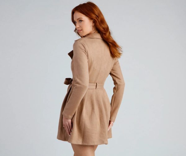 Poised And Polished Belted Trench - Image 3