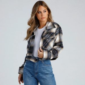 Cozy On Over Plaid Shacket