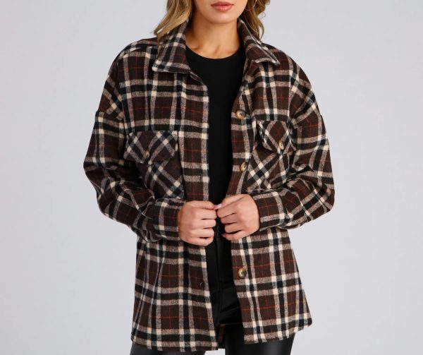 Casual Moment Plaid Shacket - Image 4