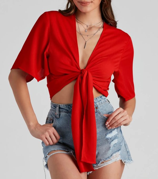 Classic Stunner Tie Front Kimono - Image 9