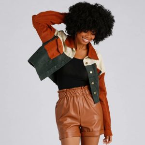 Trendy Find Cropped Corduroy Jacket