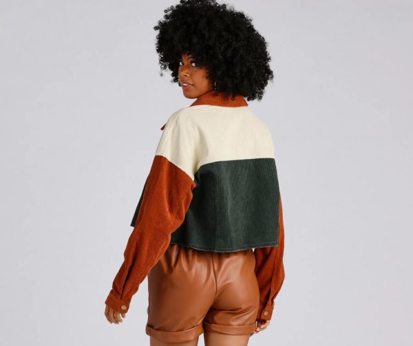 Trendy Find Cropped Corduroy Jacket - Image 2