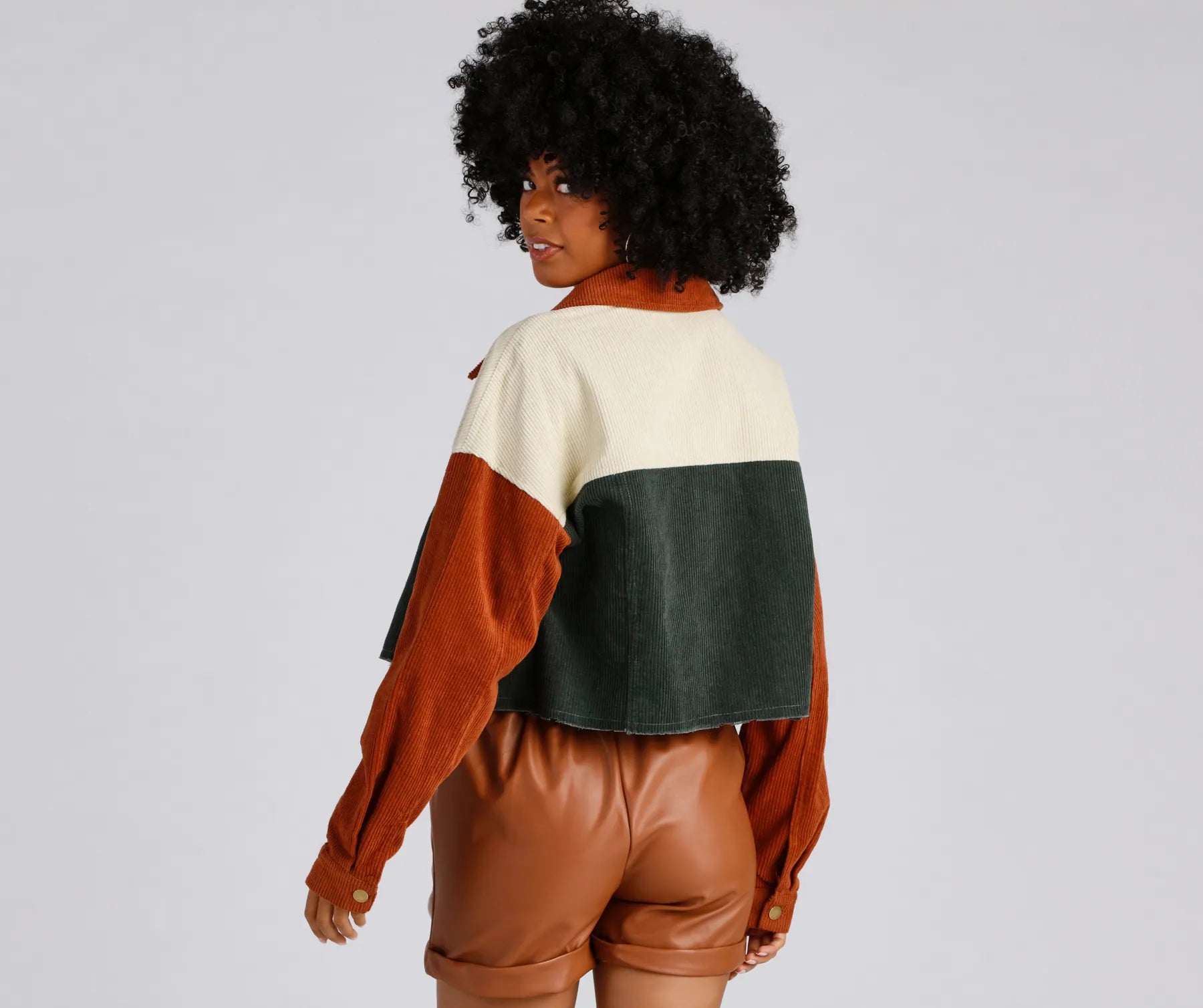 Trendy Find Cropped Corduroy Jacket - Image 2
