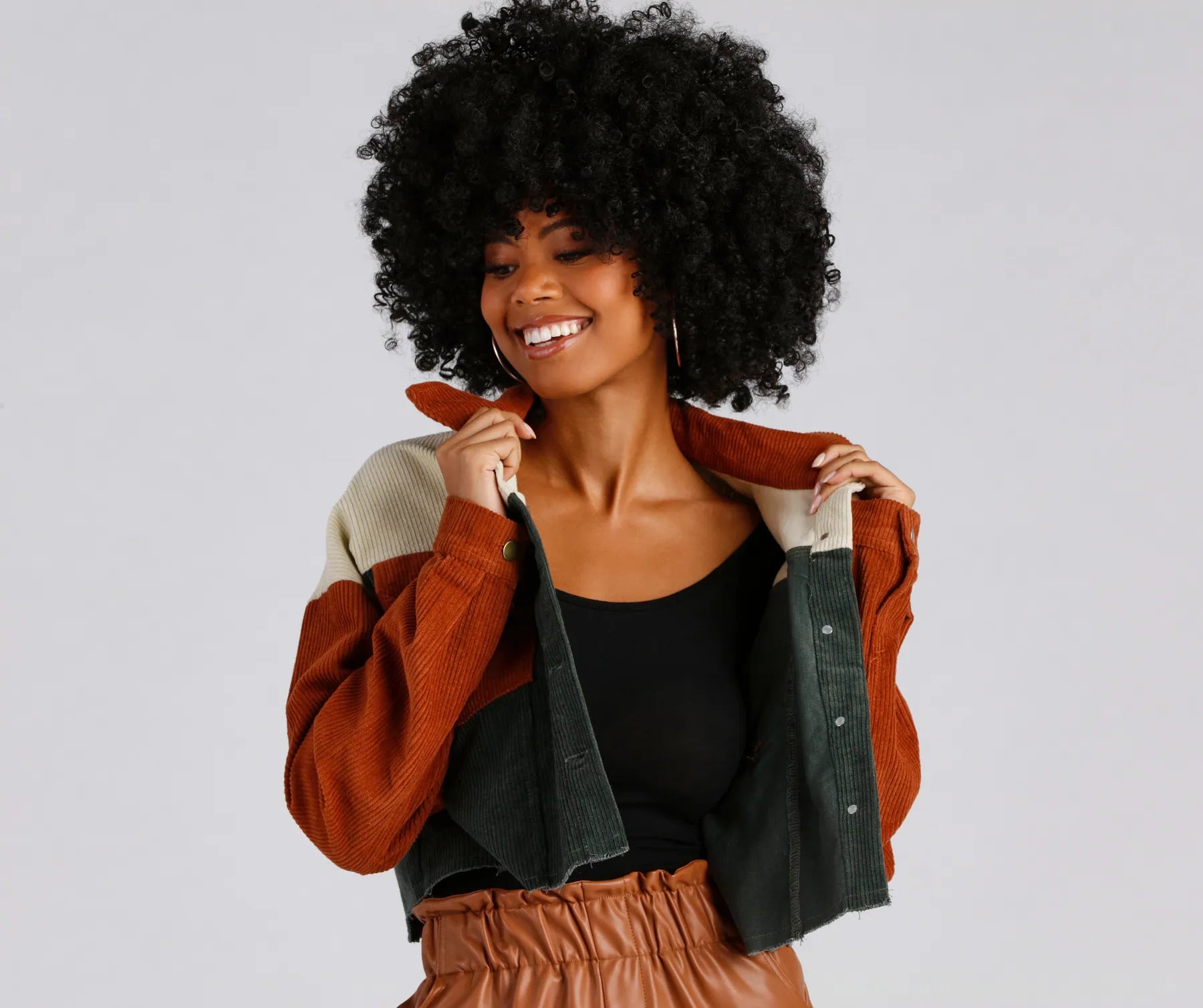 Trendy Find Cropped Corduroy Jacket - Image 3