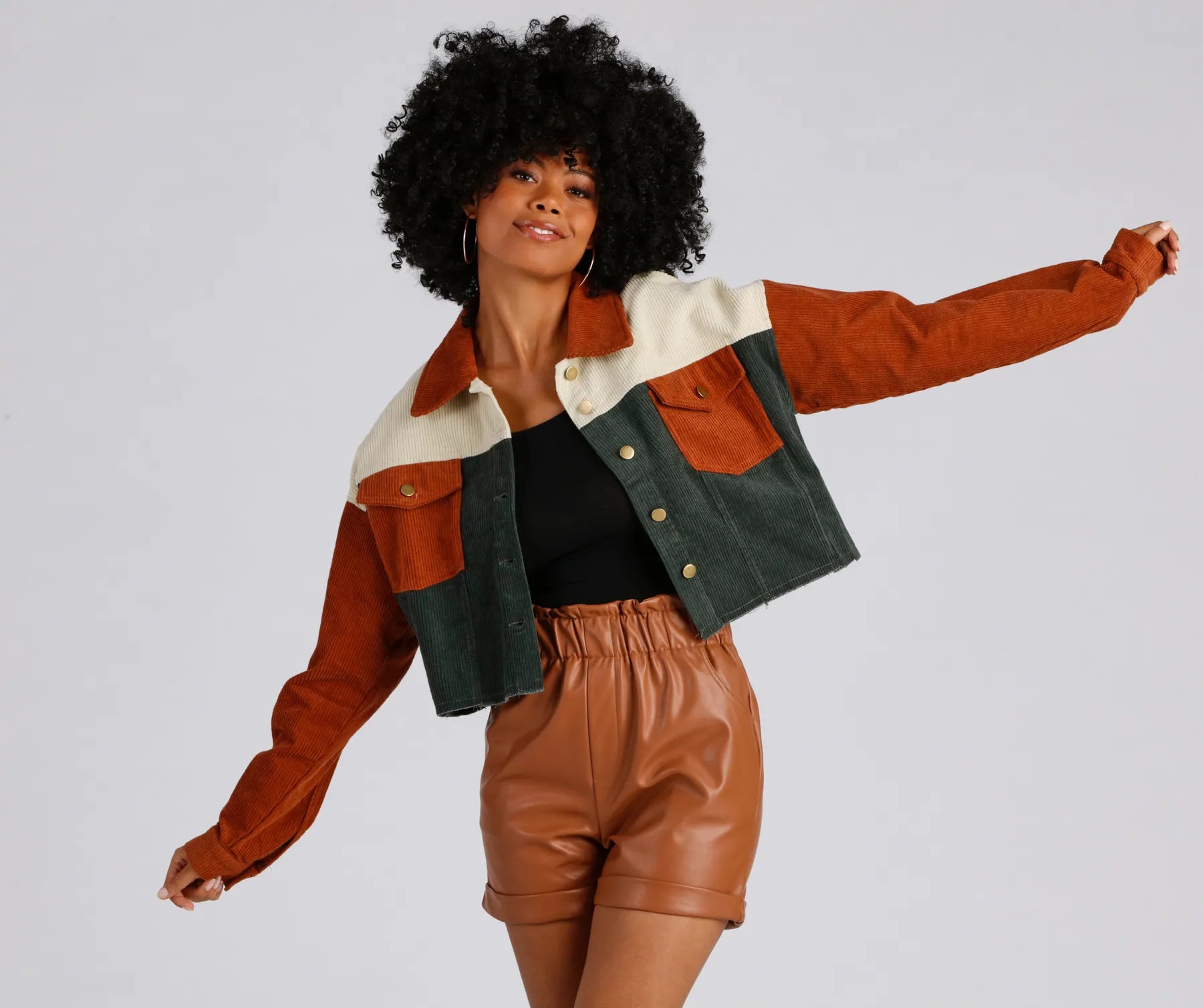 Trendy Find Cropped Corduroy Jacket - Image 4
