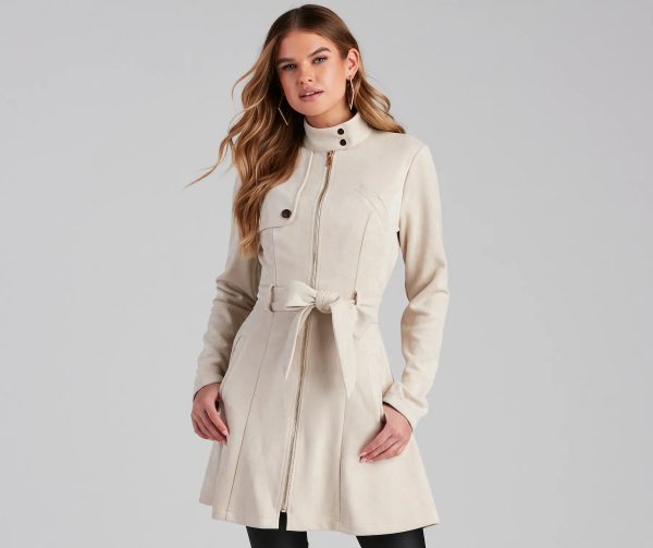 City Chic Babe Trench Dress - Image 3