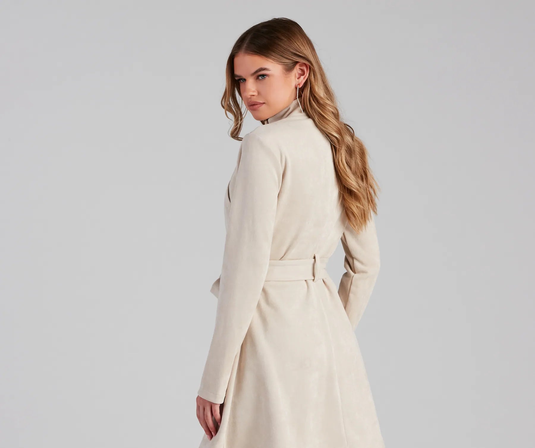 City Chic Babe Trench Dress - Image 4
