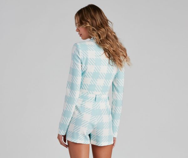 That Preppy Vibe Houndstooth Blazer - Image 2