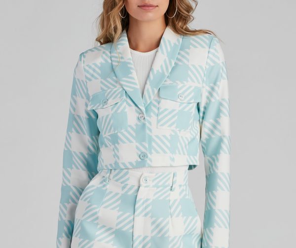 That Preppy Vibe Houndstooth Blazer - Image 4