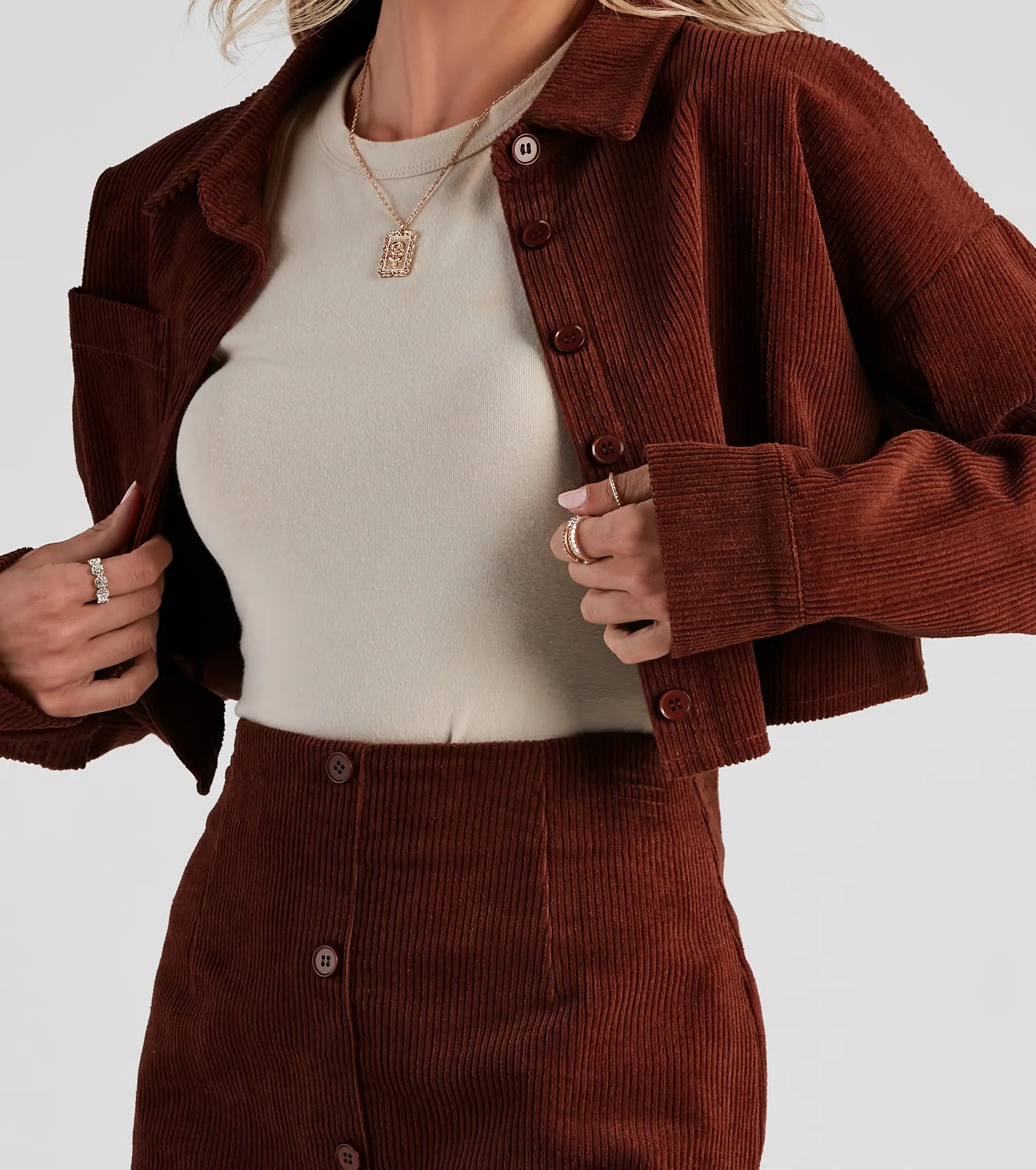 Fall Fave Corduroy Crop Jacket - Image 4