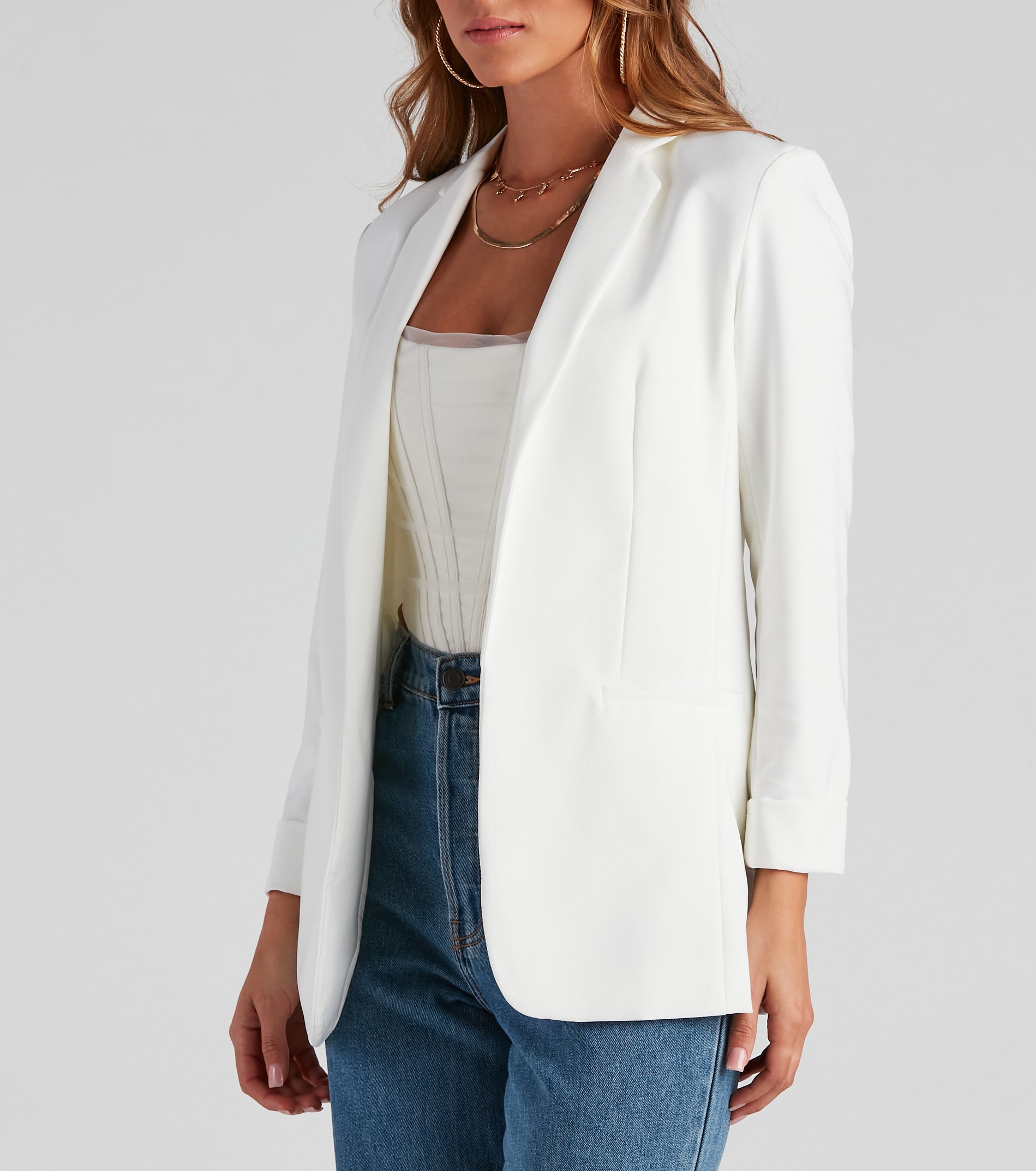 On My Way Classic Oversized Blazer - Image 3