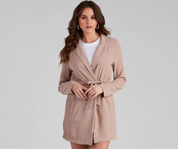 Simply Elevated Tie-Front Trench - Image 7