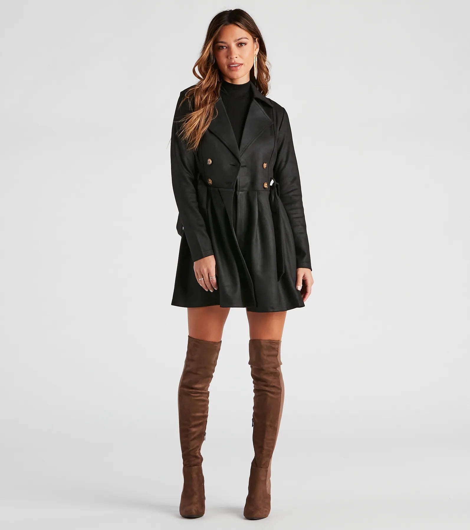 Poised And Polished Belted Trench - Image 8