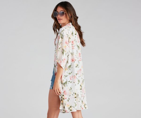 Charming Beauty Floral Kimono - Image 2
