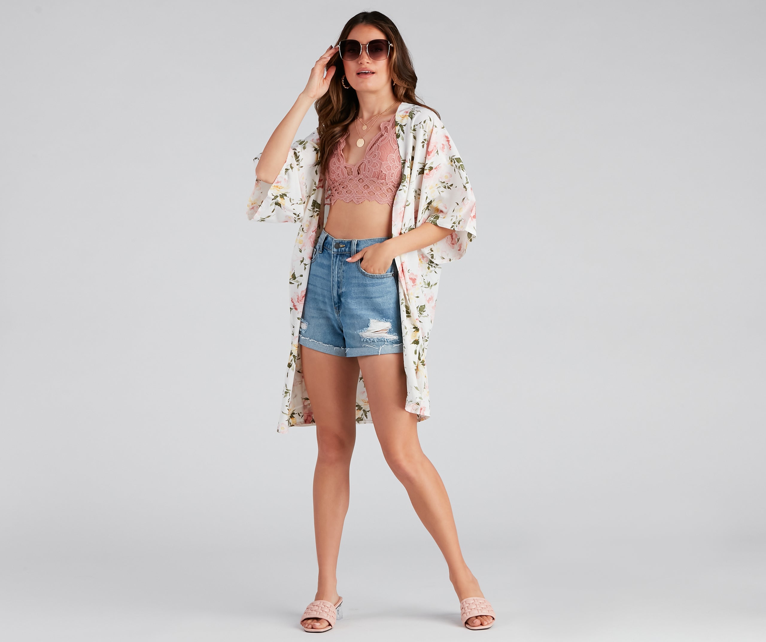 Charming Beauty Floral Kimono - Image 4