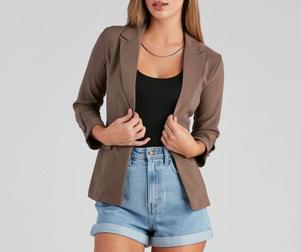 Major Boss Babe Energy Twill Blazer - Image 8