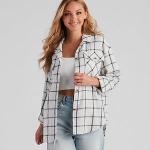 Chill Moment Plaid Shacket