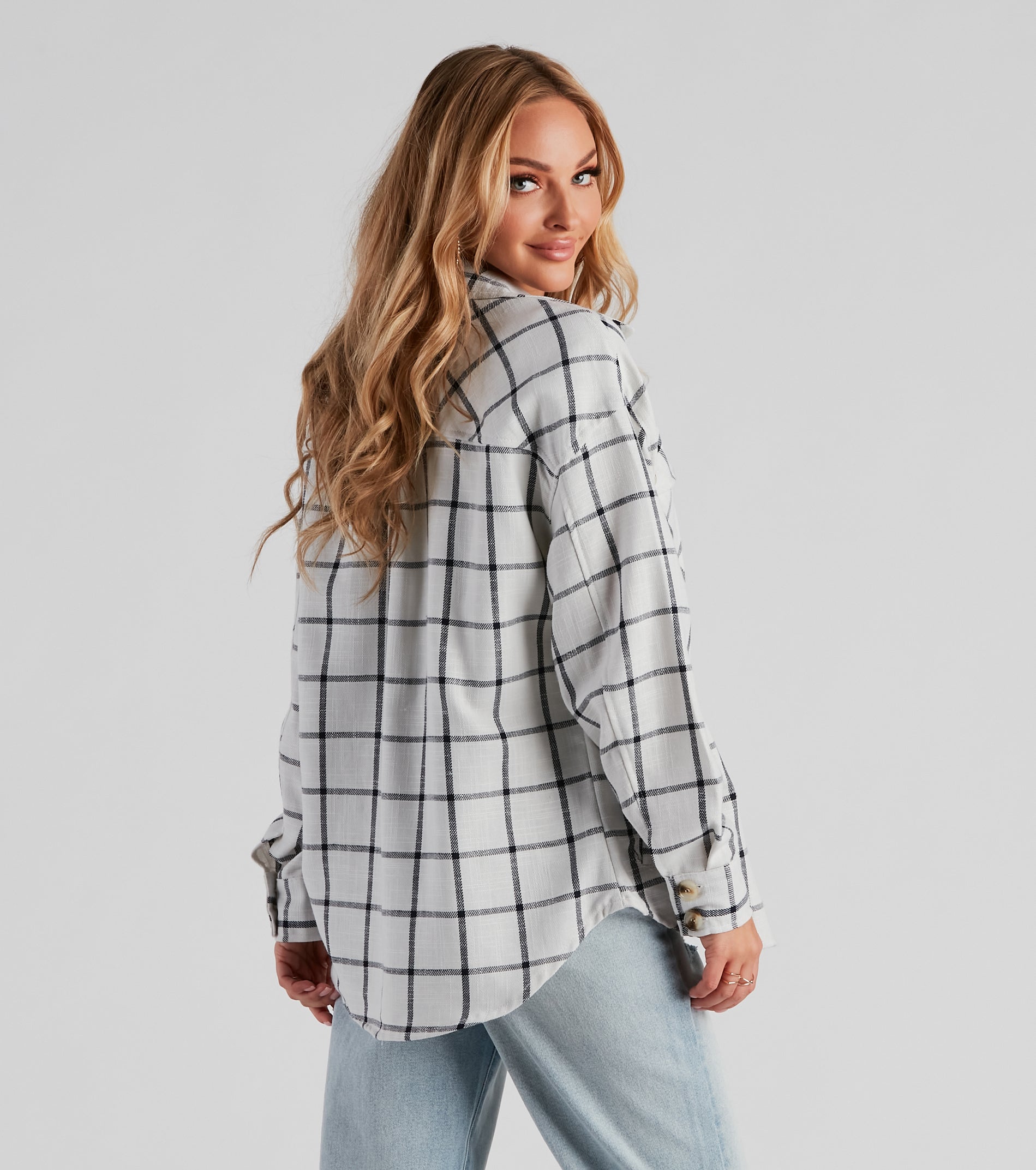 Chill Moment Plaid Shacket - Image 2