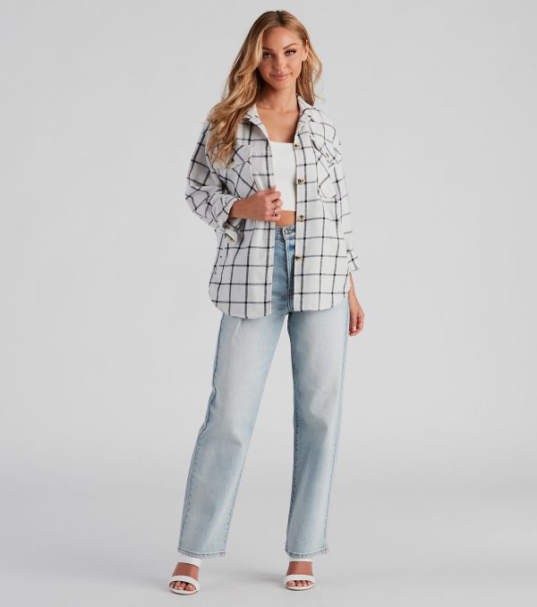 Chill Moment Plaid Shacket - Image 3