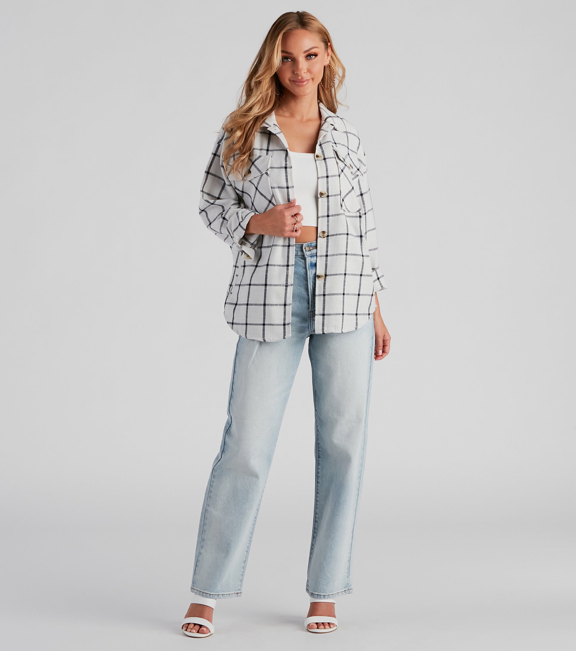 Chill Moment Plaid Shacket - Image 3