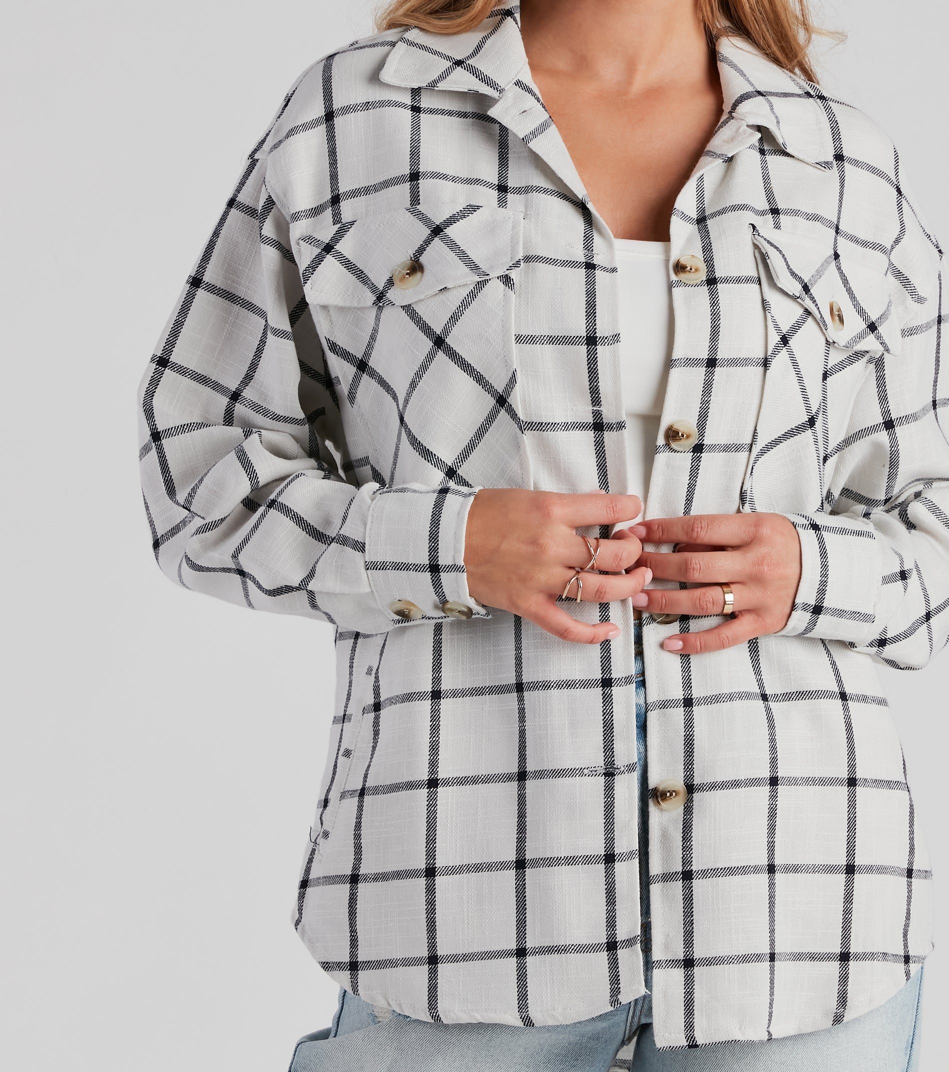 Chill Moment Plaid Shacket - Image 4