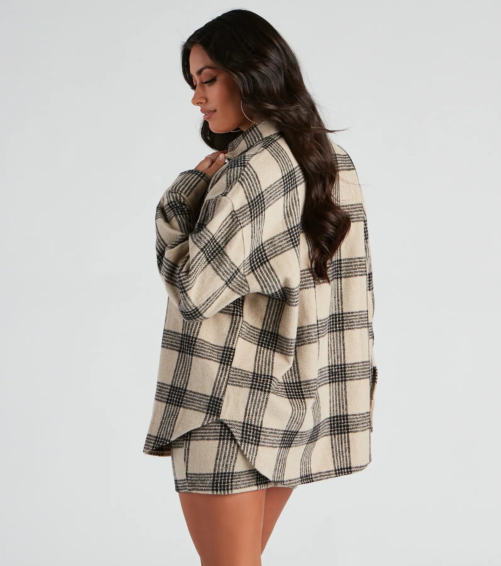 Forever In Plaid Woven Shacket - Image 2