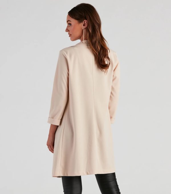 Boss Moves Crepe Long Line Blazer - Image 2