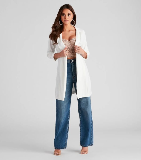 Boss Moves Crepe Long Line Blazer - Image 6