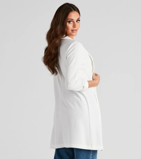 Boss Moves Crepe Long Line Blazer - Image 8