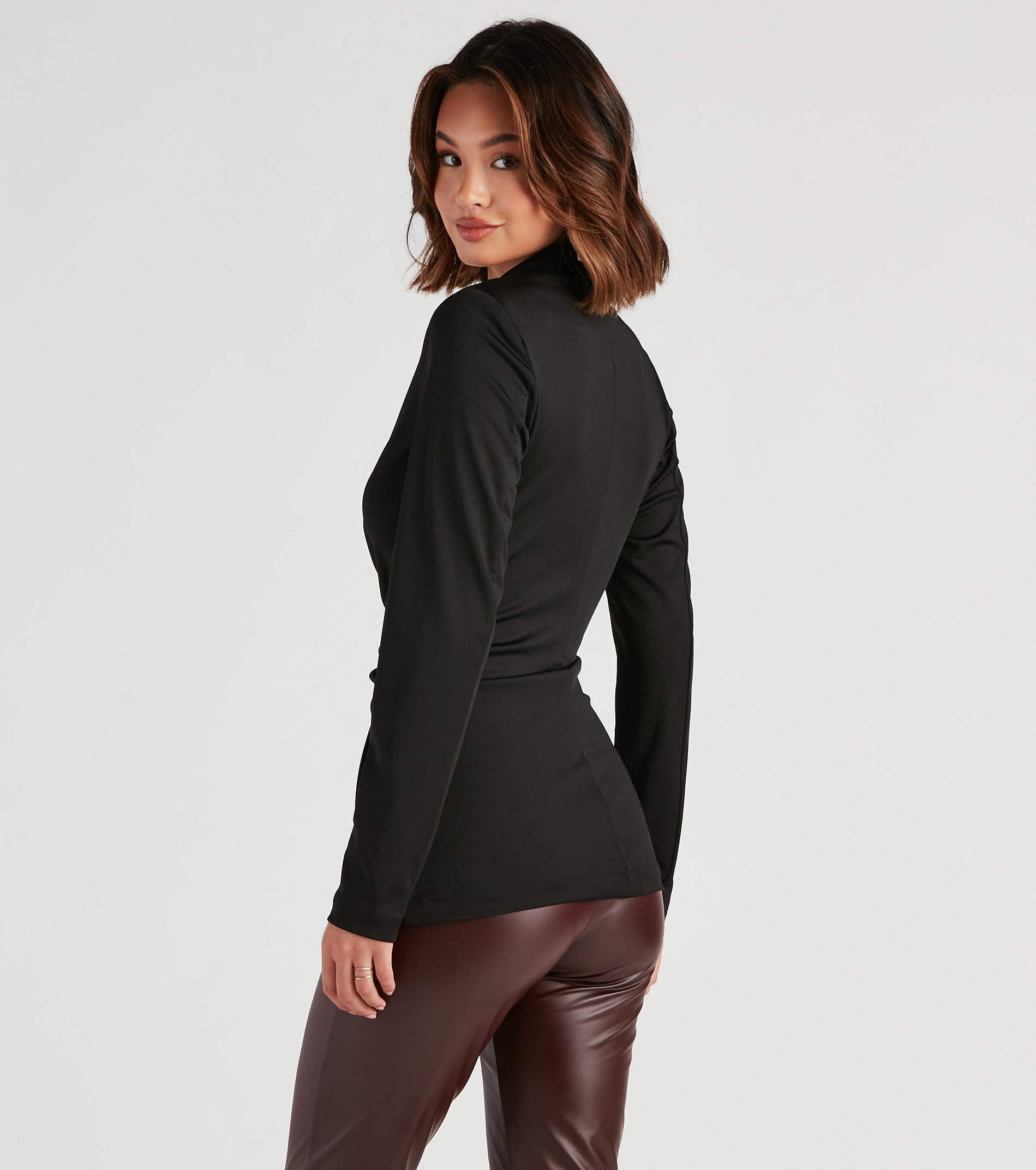 She's The Boss Zip Front Blazer - Image 2